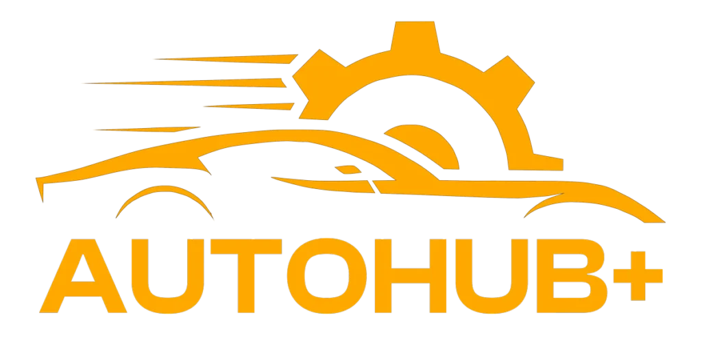 Auto Hub+ Logo in orange color